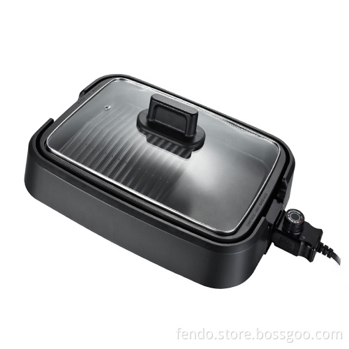 220-240V 2000W Non-stick Smokeless Electric Barbecue Grill with Detachable Plates